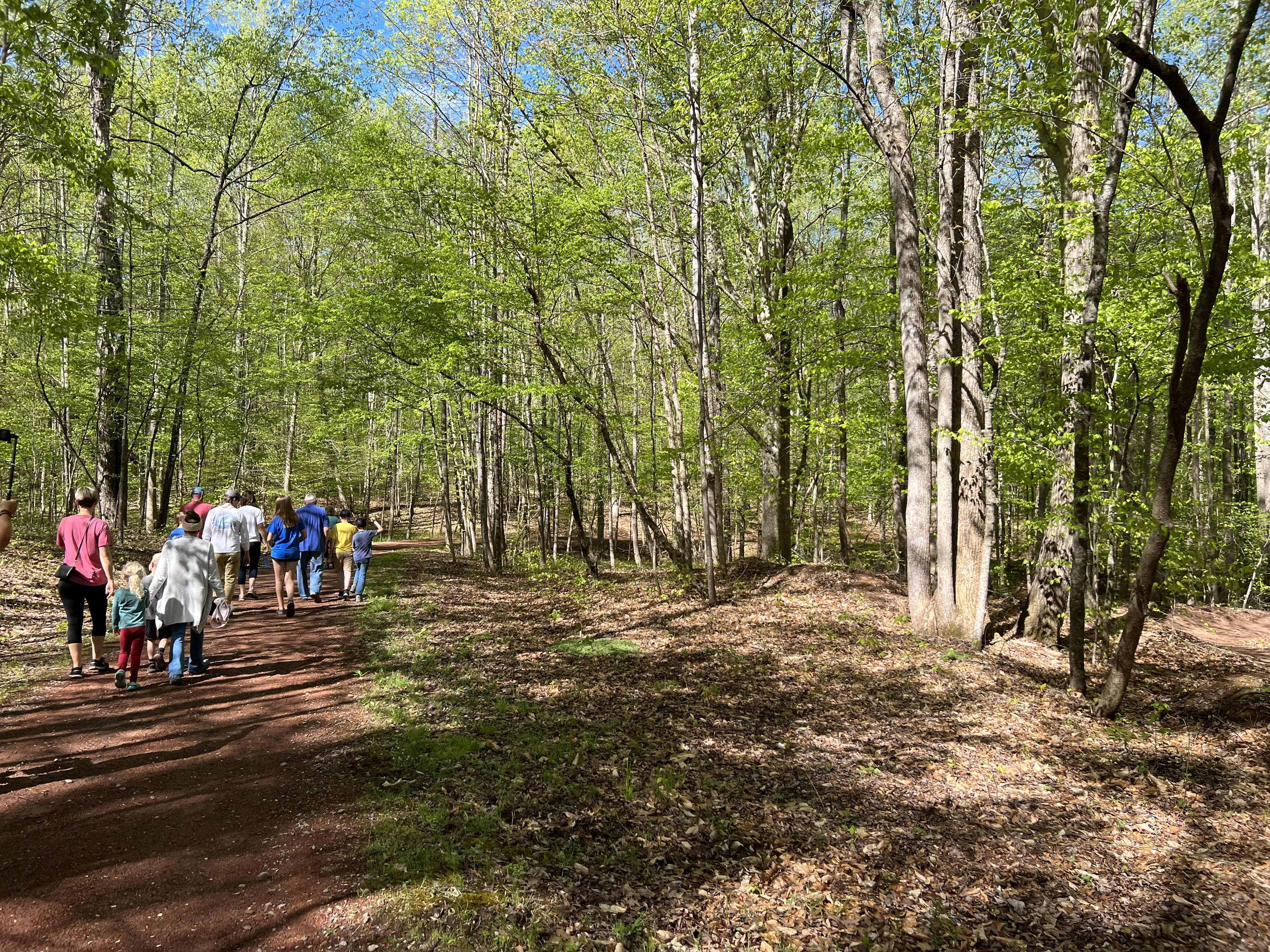 People hiking Farris Memorial Park