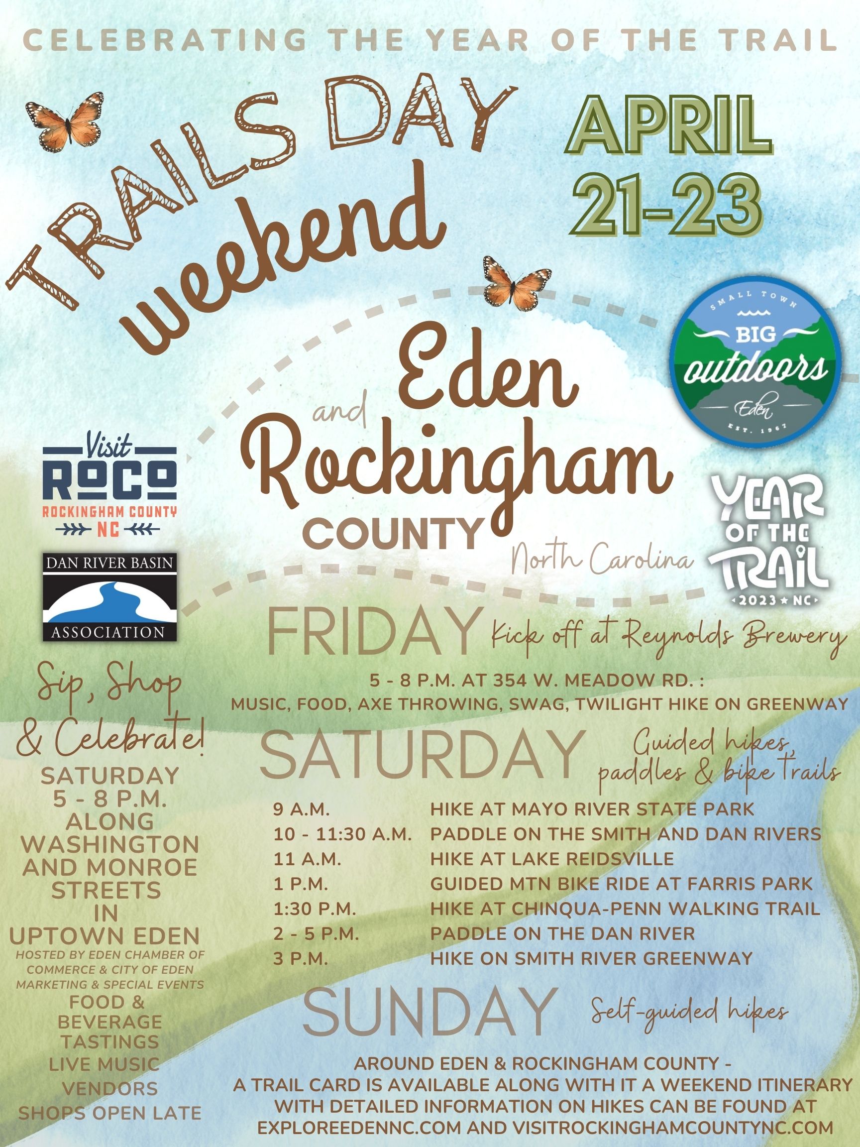 Trails Day Weekend flyer- information on the flyer is post in the text of this event